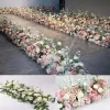 Decorative Wreaths DIY Wedding Flower Wall Arrangement Supplies Silk Peonies Rose Artificial Row Decor Iron Arch Backdrop