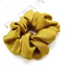 Novas mulheres de chegada Mulheres lindas faixas de cabelo de cetim Bright Color Hair Scrunchies Girl's Tie Acessórios de Ponytail Holder 20pcs