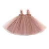 Vestido de princesa de encaje de verano para niñas Vestidos de tutú sin mangas para niños 2022 Ropa para niños G220518