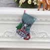 Stock Christmas Cartoon Cholping Santa Claus Snowman Elk Rismes Nop Candy Gift Socks Bag Festivat