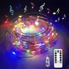 Strings Christmas Fairy Lights USB Pilot 5m 10m 20M LED Wodoodporny dekoracyjny drut miedziany Halloweenowy sznur Lightled