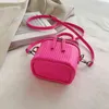 Luxury Mini Box Pu Leather Sling Crossbody Bag med kort handtag för kvinna 2022 Söt telefonens axelhandväska Kaii Totes Tiny Y220812