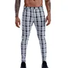 Męskie spodnie w kratę mężczyźni spodni swobodny spodni 2022 Modna harem jogger drespants Streetwear Side Stripe Pencil Pantalon Hombremena Drak22