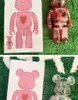 Nuova vendita Bearbricklys 400% 28 cm Dissoluzione Cuore Cuore rosso Cuori colorati Action PVC Figure Modelli Giocattoli Regali di Natale Nuovo