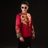 Male Ethnic clothing cheongsam Chinese style costume the groom dress jacket embroidered dragon long gown traditional wedding dress for men