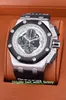 6 styles de vente de montres de haute qualité 42mm Offshore 226078 Chronographe Workin Bandes de cuir Verre saphir VK Mouvement à quartz M246Q
