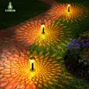 2022 Luci da giardino Decoartive Outdoor Waterproof Solar Pathway Light con proiezione colorata per prato Cortile Passerella