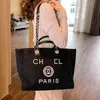 Luxury Classic Fashion Beach Bolss Etiqueta Pearl Pearl Evening Bag Portable Gran capacidad Femenina Diseñadora Bolso de lienzo Bolsos para mujeres Femeninas Damas Mochila 8J8E