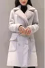 2022 mode tjock lång kappa överrock kvinnlig solid varma dike kvinnor jackor faux mocka vinter damkläder l220725