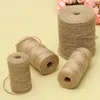 Natürliche Vintage Jute Seil Schnur Schnur Schnur Sackleinen Band Handwerk Nähen DIY Jute Hanf Hochzeit Party Dekoration 5814 Q24010622