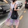 Women Ins Wind Transparent Mesh Single Shoulder Bag Fashionable Lightweight All-match Shopping Bag Beach Net Bag CX220325