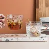 Drinkware Creative Coffee Occss Scale Glass Mug زوجين ماء كوب شمس العين نمط الشرب الأسرة الإفطار Mlik أكواب