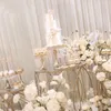 Decoración de fiesta, 5 uds., accesorios de boda, cilindro de hierro acrílico, soporte para comida, postre, mesa de bienvenida