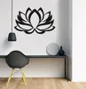 Arte della parete in metallo Fiore di loto Decorazione della parete in metallo Home Office Yoga Studio Decoration