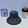 cappello a secchiello in denim designer fedora a tesa larga cappelli di lusso per donna lettera completa marrone cappello a secchiello da uomo estivo designer Sunbonnet Casquette cappellini snapback berretti