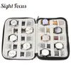 18 Slots Travel Watch Organizer Organizer Box Case Band Storage for Band Strap Double Layer 220617