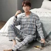 Мужская одежда для сна Осень Зимняя мужская хлопчатобумажная пижама 4xl Plus Size Sleepear FA 220823