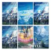 Paintings Manga Film Poster Anime Weather Child Movie Prints Weathering With You Wall Art Picture Cartoon Love Silk Painting 50x75cm