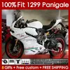 OEM Fairings Kit For DUCATI Panigale 959R 1299R 1299S 959 1299 S R 2015 2016 2017 2018 Body 140No.76 959-1299 15-18 959S 15 16 17 18 Injection mold Bodywork white glossy