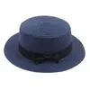 Cappelli a tesa larga Cappello per uomo Estate Bambini Ragazze Ragazzi Infantile Fedora Paglia Floppy Beach Sun Baby OrganicWide Pros22