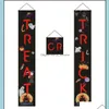 Andra festliga partier Halloween Door Couplet Hanging Sign f￶r OU DH3OX