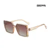 Zonnebril Mode Oversized Square for Women 2022 Designer Sun Glasses Men Vintage Big Frame -bril UV4005705441