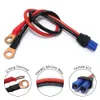 JKM EC5 to 60A O Ring Terminal Cable 10AWG EC5 Female Plug Connector Extension Cord for RC ESC Charger Side Power