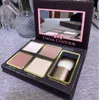 Набор для макияжа лица Cocoa Contour Kit Палитра хайлайтеров телесного цвета Шоколадные тени для век с контурной кистью Buki 5945809