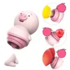 女性のためのセクシーなおもちゃかわいい豚バイブレーター乳首バイブレーター女性10モードの舌ピンク膣ボール大人ゲーム