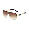 Men Women Half Frame Sunglasses Fashion Square Gradient Uv400 Eyewear Designer Sun Glasses Unisex