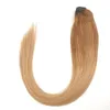 Avvolgere la coda di cavallo 100% capelli umani Remy Acconciatura lisci europea 100g Clip nelle estensioni Coda di cavallo con chiusura