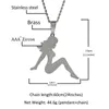 힙합 보석 섹스 레이디 펜던트 목걸이 트렌드 성격 섹시 긴 머리 여자 목걸이