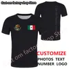 GLI STATI UNITI DEL MESSICO maglietta nome personalizzato gratuito numero mex maglietta nazione bandiera mx spagnolo messicano stampa p o abbigliamento 220620