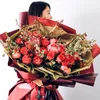 20pcs fiori di carta da imballaggio bicolore regalo di colore netutal fiorista bouquet carta da imballaggio matrimonio decorazioni per la casa fornitura di feste fastival