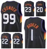 Imprimir Basquete Mikal Bridges Jersey 25 Chris Paul 3 Cameron Johnson 23 Devin Booker 1 Deandre Ayton 22 Roxo Preto City Ganhou