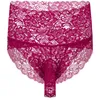 Slip Sexy Mens See Through Floral Lace Shorts Taille Haute Open Bulge Pouch Sissy Nightwear Lingerie Respirant UnderwearUnderpants