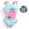 Novo estilo garotas roupas de banho de banho de banho de verão bebê maiô de uma peça de moda infantil bikinis swi prevenir aproveite em roupas infantis de secagem rápida