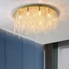 Modern living room ceiling chandelier lamp luxury gold home decor ceiling light fixture square design bedroom led crystal lamps