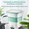 Folding washing machines mini small dormitory household semi-automatic portable washing machine219t