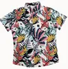 Chemise hawaïenne à imprimé tropical pour hommes haut à manches courtes Hombre Camisa grand décontracté Streetwear Floral vêtements de plage feuille Hawaii 3XL Blouse