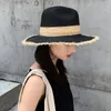 Summer Women's sun hat Wide side Jazz cap tassel Fashion Floppy Foldable Ladies Women Straw Beach seaside Holiday 220507