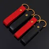 Keychains Bee Leather Metal Luxury Keychain Auto Car Waist Black Red Keyrings Key Chain KeyholderKeychainsKeychains