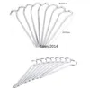 屋外のガジェットハイキングキャンプシェルター固定ネイルツールハイキングチタンスパイクキャンプテントペグ膨脹可能な睡眠袋ステークネイルハイキングロングギアツール