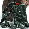 Hänge halsband Xinjiang Hetian Jade Gray Dragon Faucet herrarespendant