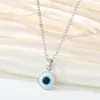 Fashion Colors Evil Eyes Pendant Necklace Turkish Eye Chains Choker Necklaces Clavicel Chains for women jewelry6189736