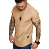 Sommer Mode Marke Herren Polo Shirt T-shirt Slim Fit Oansatz Kurzarm Muscle Fitness Casual Atmungsaktive Baumwolle Top Basic