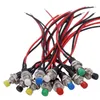 Switch 5Pcs 1A 250V AC 2 Pins SPST 6 Colors Normal Open Mini Momentary Push Button With Pre-soldered Wires PBS-110-X6CSwitch