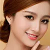 Small Hoop Earrings With Zircon Fashion Jewelry Engagement Gift For Lady YD0172