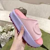 Sandali firmati Scivolo da donna con pantofole da uomo ad incastro Piattaforma scivolo Piatto fondo spesso Infradito Luxury Summner Pantofola da esterno 35 - 41