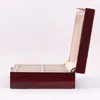 Watch Boxes & Cases Luxury 10 Grids Wooden Storage Box Wine Red Baking Finish Jewelry Collection Wood Display Organizer Case Holder Deli22